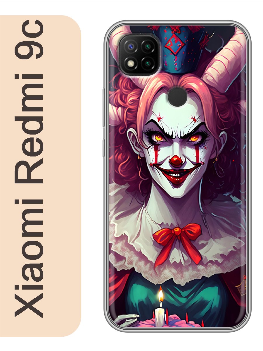

Чехол на Xiaomi Redmi 9c Девушка пеннивайз 951, Прозрачный, red9canim