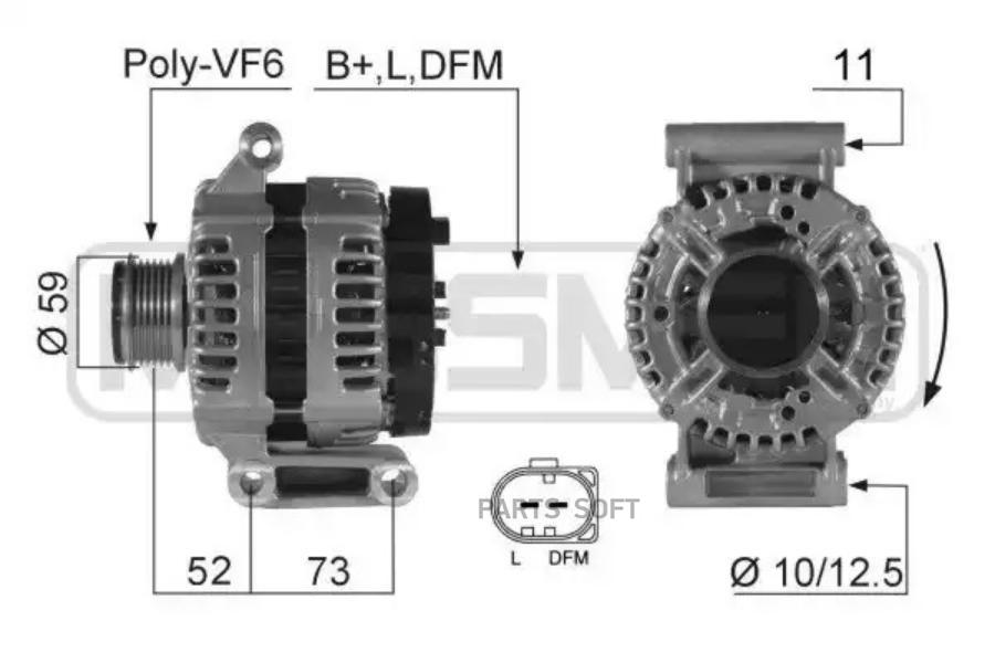 

Генератор ERA 14V 150A 210421