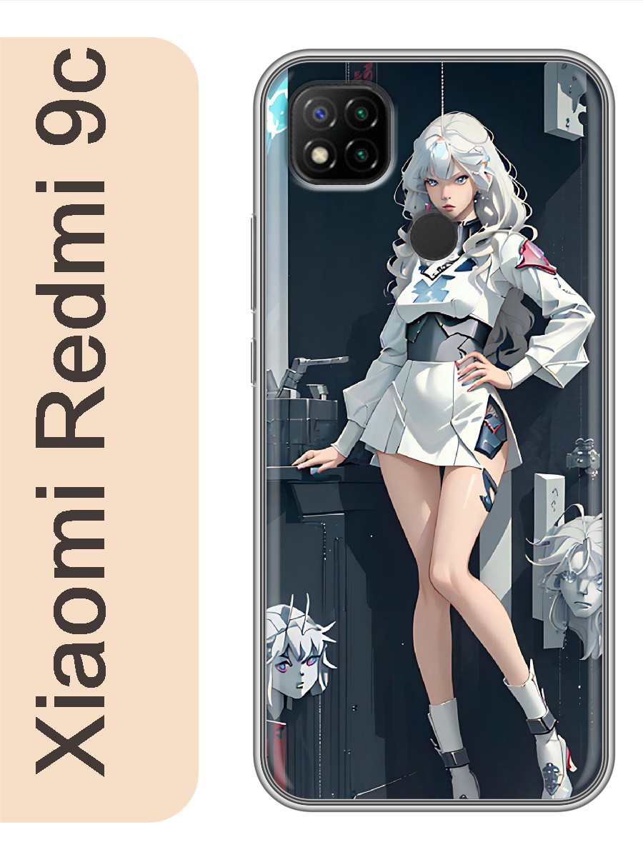 

Чехол на Xiaomi Redmi 9c Девушка аниме 944, Прозрачный, red9canim