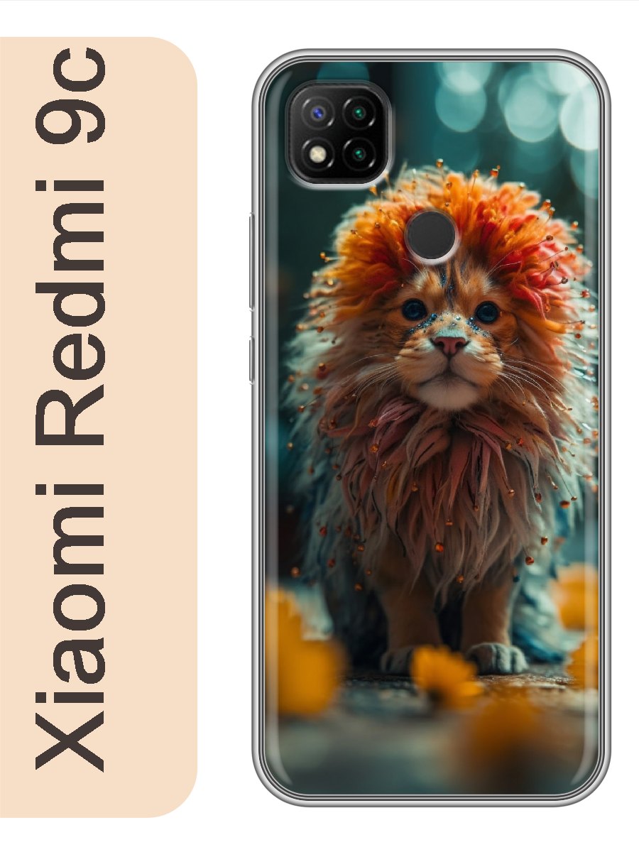 

Чехол на Xiaomi Redmi 9c лев 933, Прозрачный, red9ccats