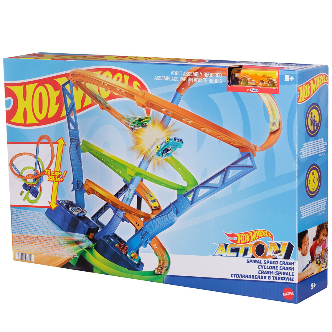 Игровой набор Mattel Hot Wheels Столкновение со спиралью HGV67