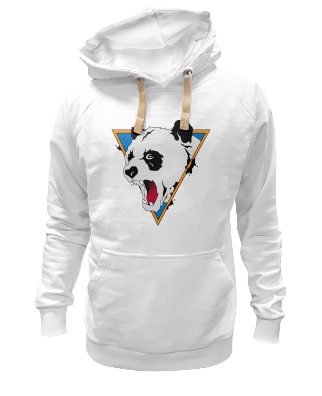

Худи унисекс Printio Злая панда белое 3XL, Белый, Злая панда