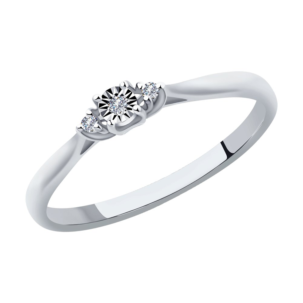 

Кольцо из золота р. 17,5 SOKOLOV Diamonds 1012037, бриллиант, 1012037
