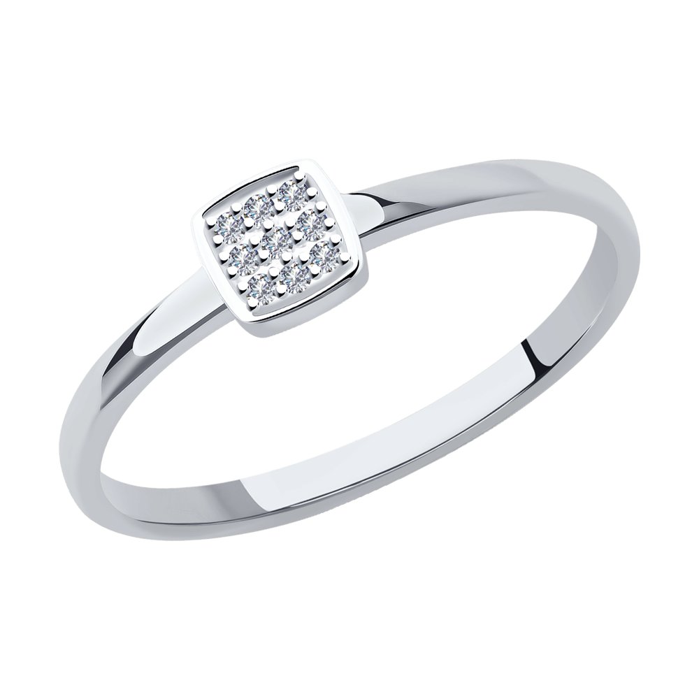

Кольцо из белого золота с бриллиантом р. 17,5 SOKOLOV Diamonds 1011996-3, 1011996-3