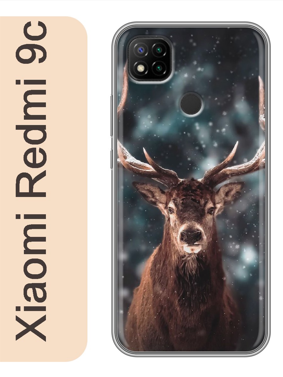 

Чехол на Xiaomi Redmi 9c олень 891, Прозрачный, red9czhiv