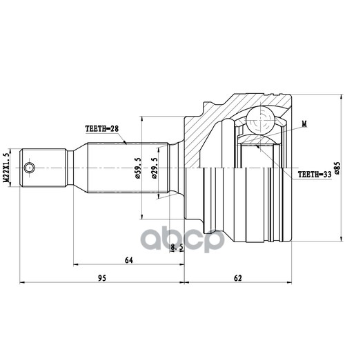 

Шрус Наружный Zikmar арт. Z87207R