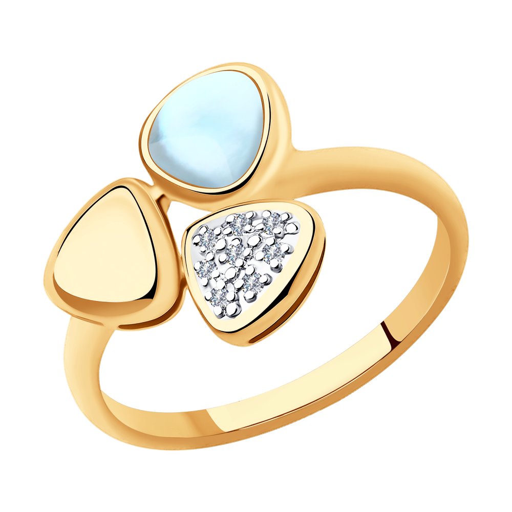 

Кольцо из красного золота с бриллиантом р. , SOKOLOV Diamonds 1011883-6, 1011883-6