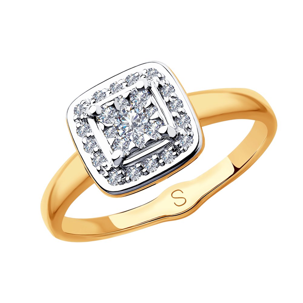

Кольцо из комбинированного золота с бриллиантом р. , SOKOLOV Diamonds 1011873, 1011873