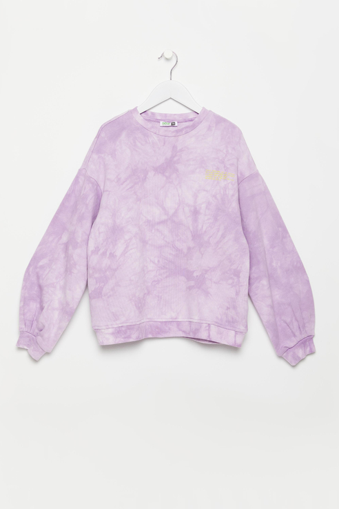 

Свитшот в стиле Tie-dye Sela Фиолетовый 134 1804050477, 1804050477