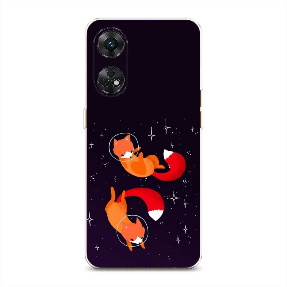 

Чехол Awog на Oppo Reno 8T 4G "Лисы космонавты", Оранжевый, 2513250-4
