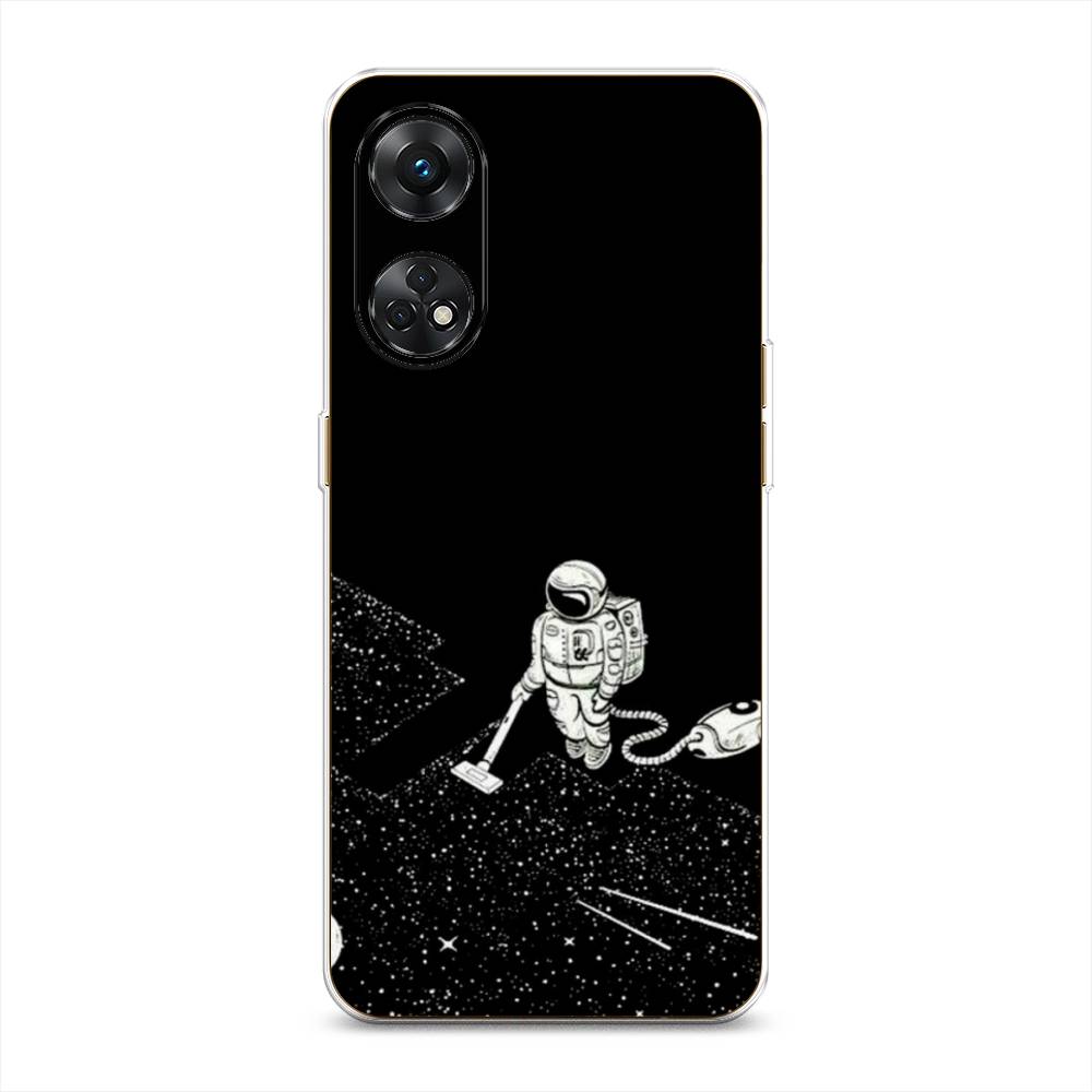 

Чехол Awog на Oppo Reno 8T 4G "Космонавт с пылесосом", Белый, 2513250-4