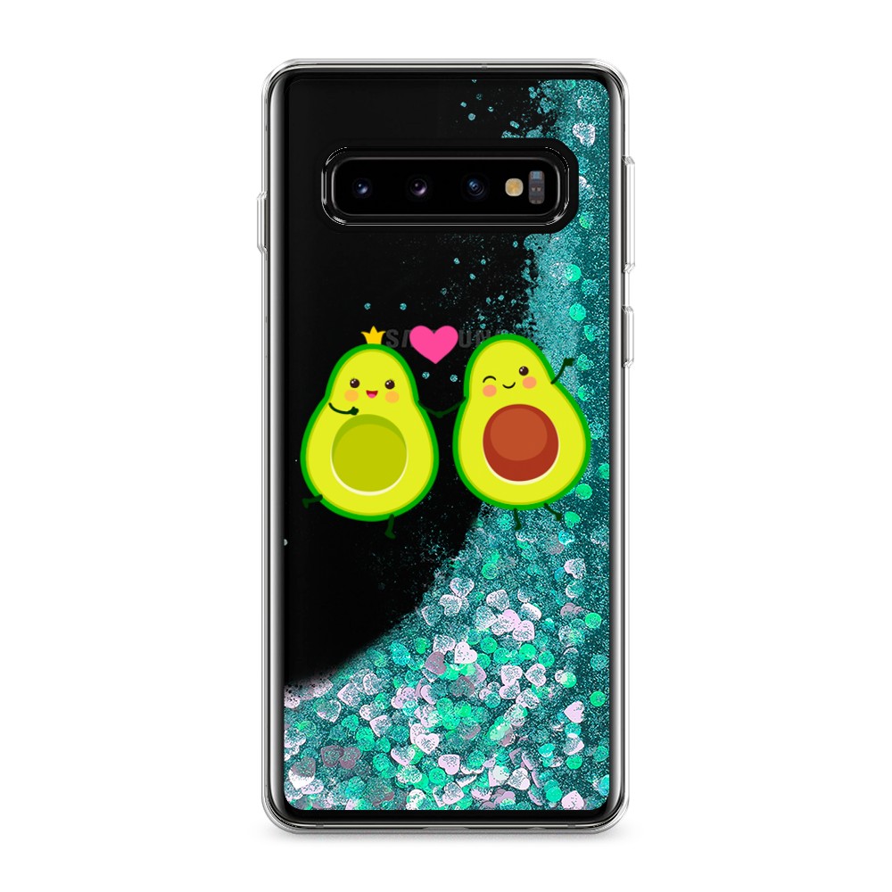 

Жидкий чехол с блестками "Авокадо любят" на Samsung Galaxy S10, 27095-1