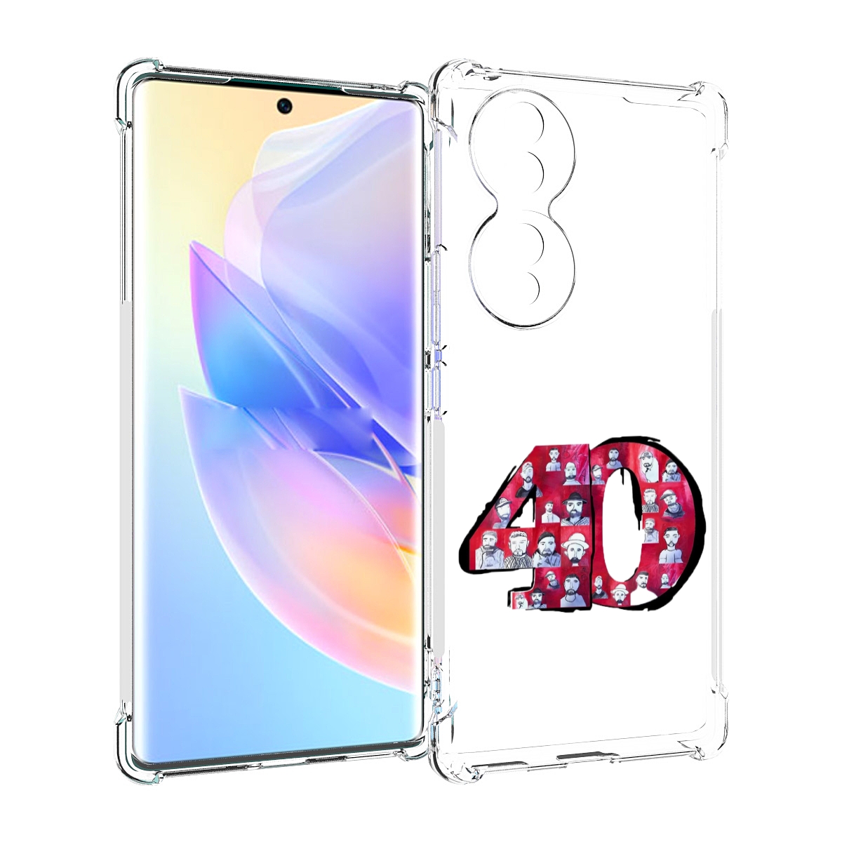 

Чехол MyPads Баста 40 для Honor 70, Прозрачный, Tocco
