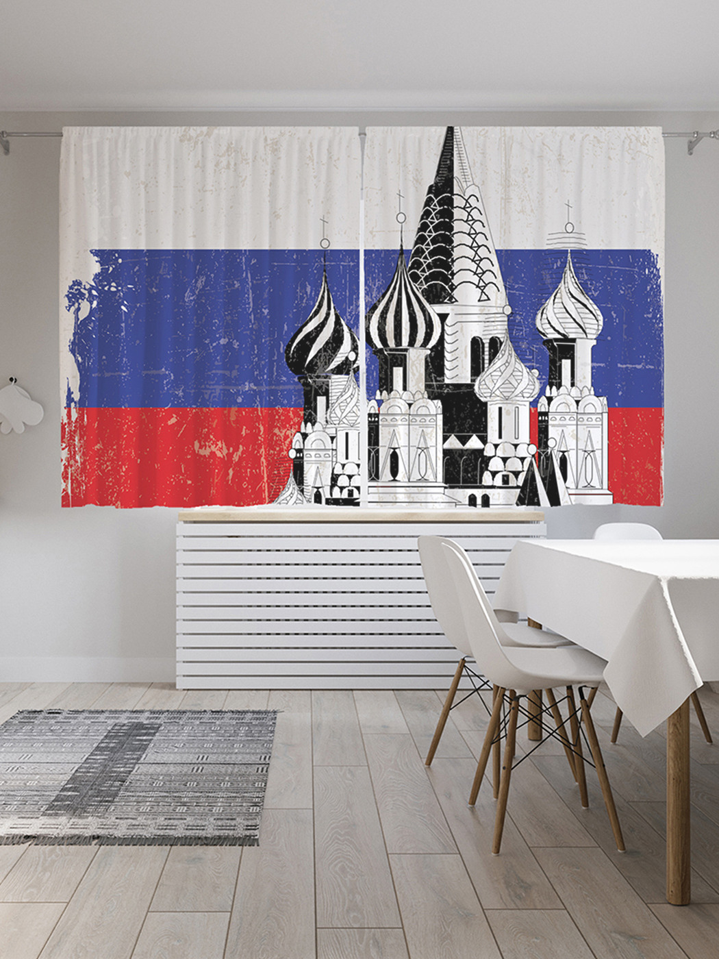 

Шторы с фотопечатью "Собор в Москве" из сатена, 290х180 см