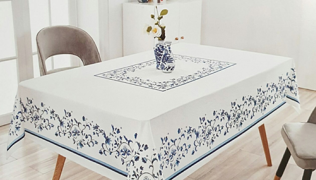 

Скатерть тканевая винтажная, титан,р-р.120х150 см, 925