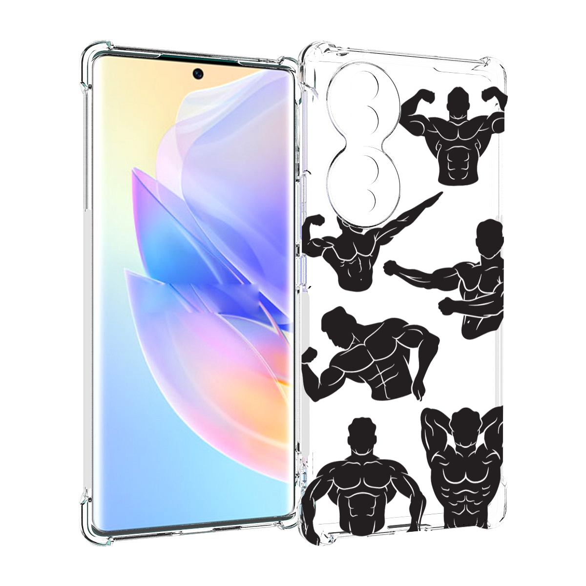 

Чехол MyPads Атлет мужской для Honor 70, Прозрачный, Tocco