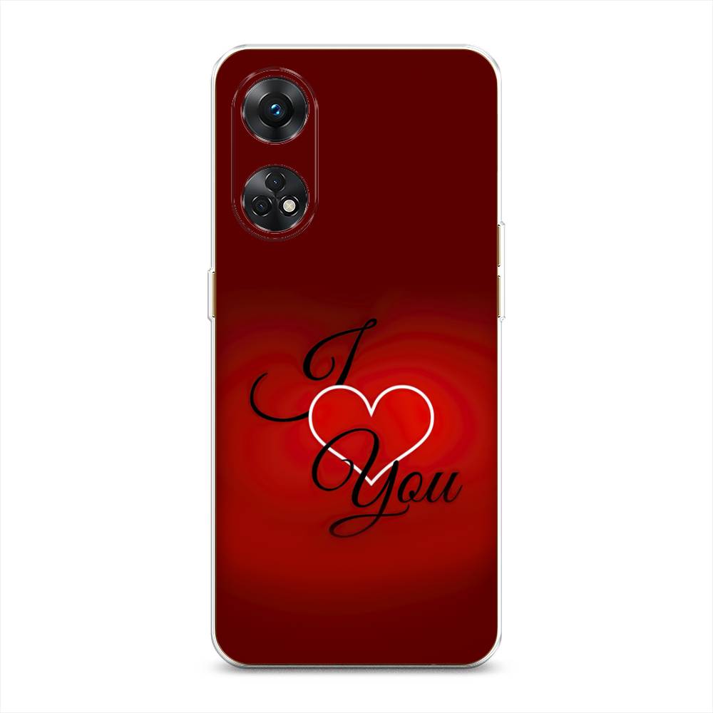 

Чехол Awog на Oppo Reno 8T 4G "I love you 3", Красный;черный, 2513250-6