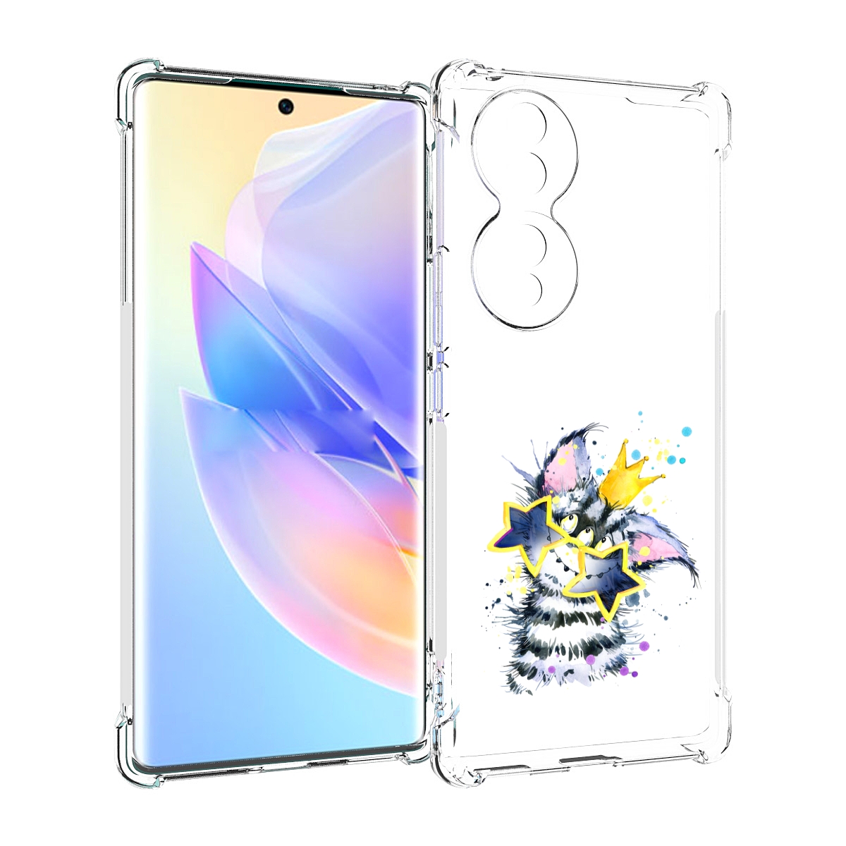 

Чехол MyPads Мартовский Нуся для Honor 70, Прозрачный, Tocco