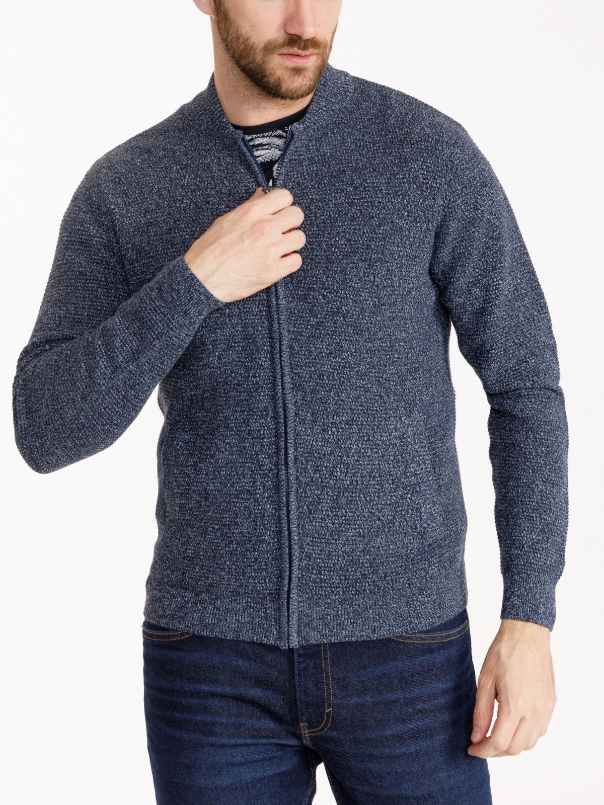 

Кардиган мужской Zolla z21032648301150N7 синий XXL, z21032648301150N7