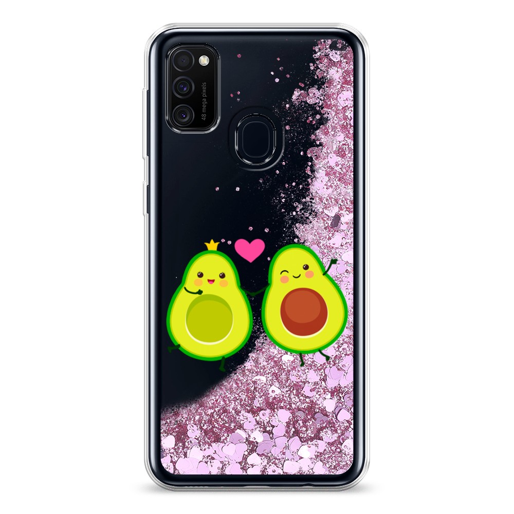 

Жидкий чехол с блестками "Авокадо любят" на Samsung Galaxy M30s, 29894-1