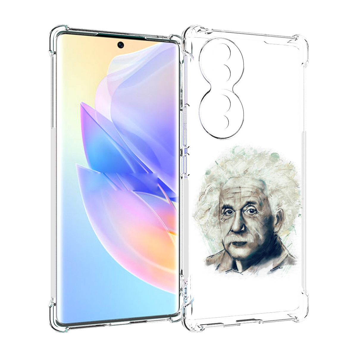 Чехол MyPads Альберт энштейн для Honor 70