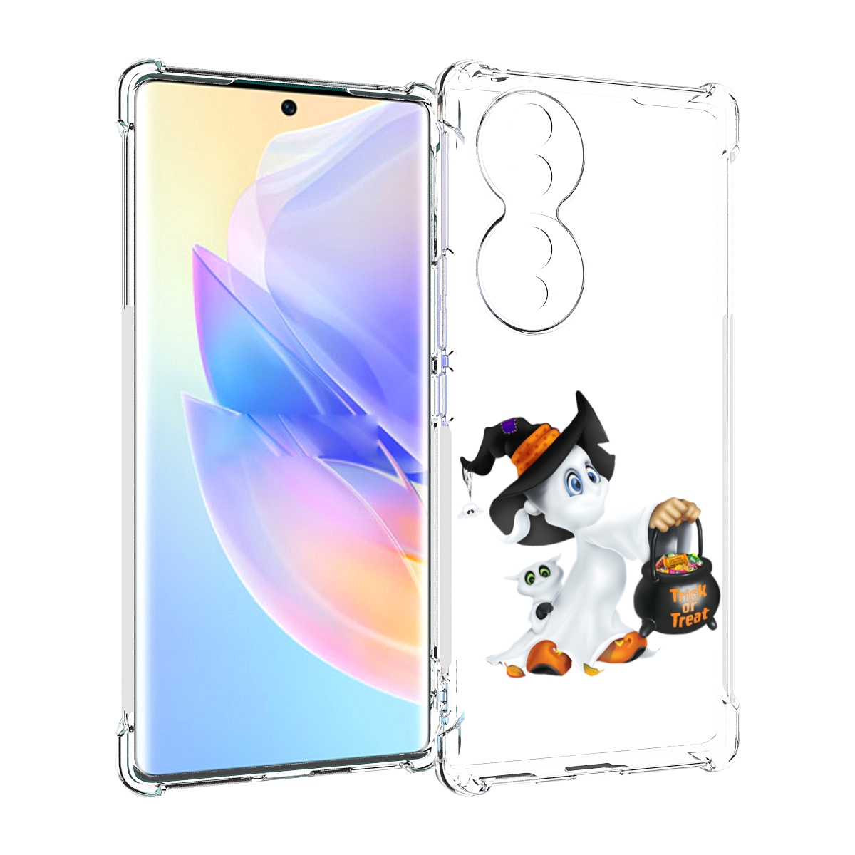 

Чехол MyPads Маленький призрак для Honor 70, Прозрачный, Tocco