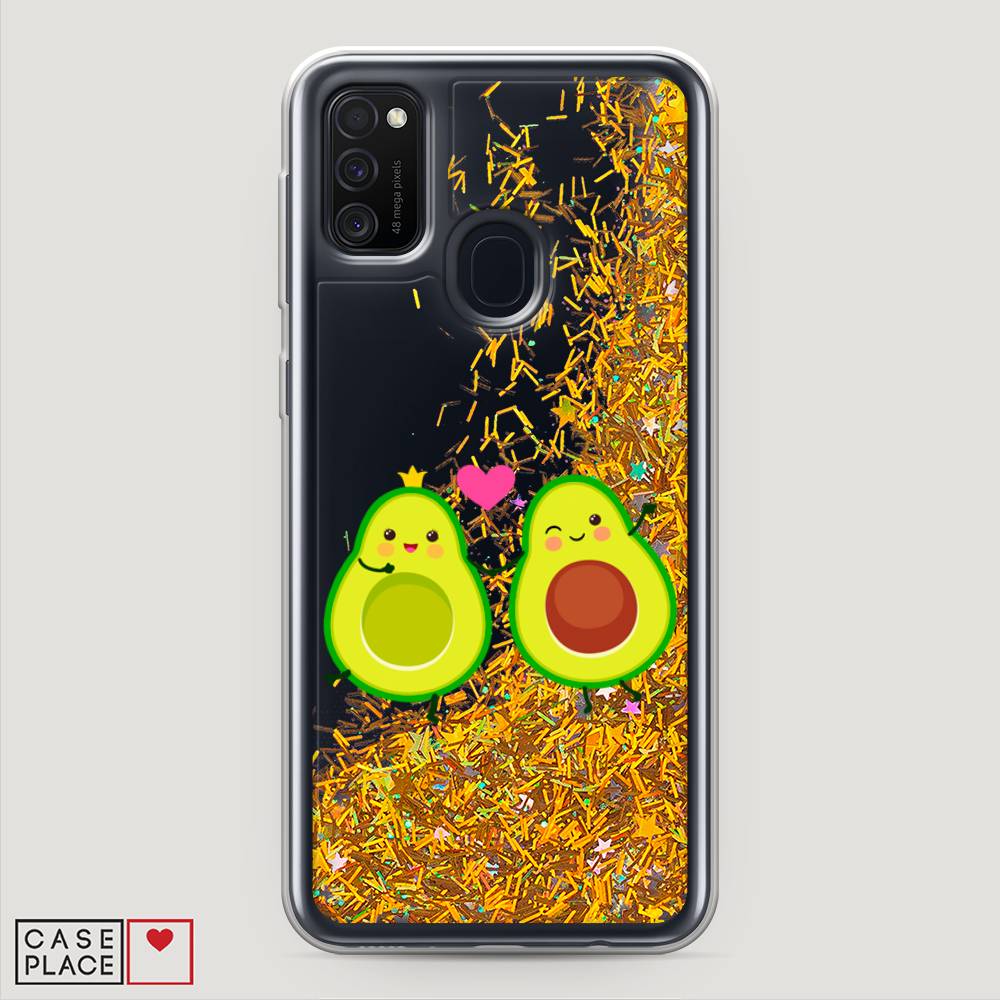 

Жидкий чехол с блестками "Авокадо любят" на Samsung Galaxy M30s, 29890-1