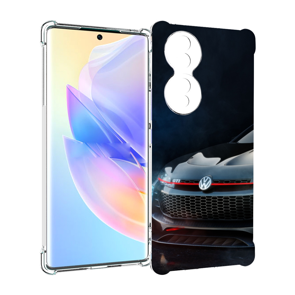 

Чехол MyPads volkswagen 2 мужской для Honor 70, Прозрачный, Tocco