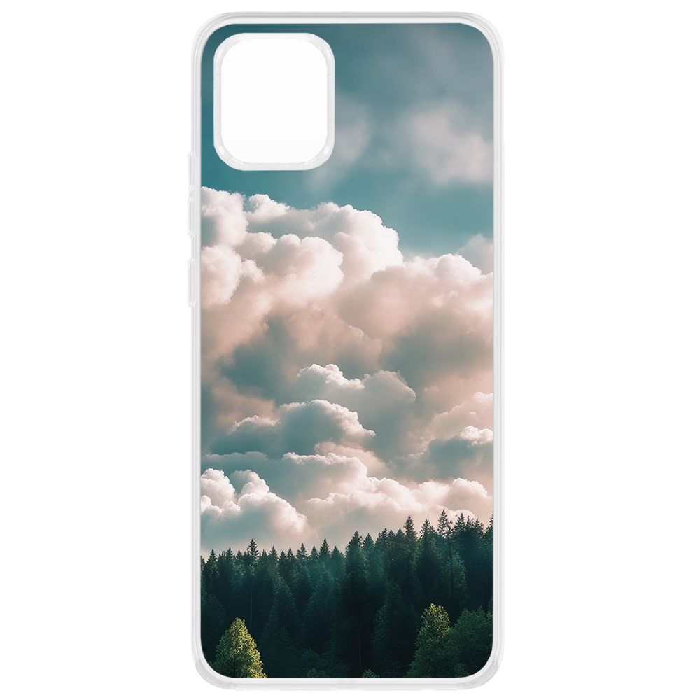 

Чехол-накладка Krutoff Clear Case Облачно для Samsung Galaxy A03 (A035), Прозрачный