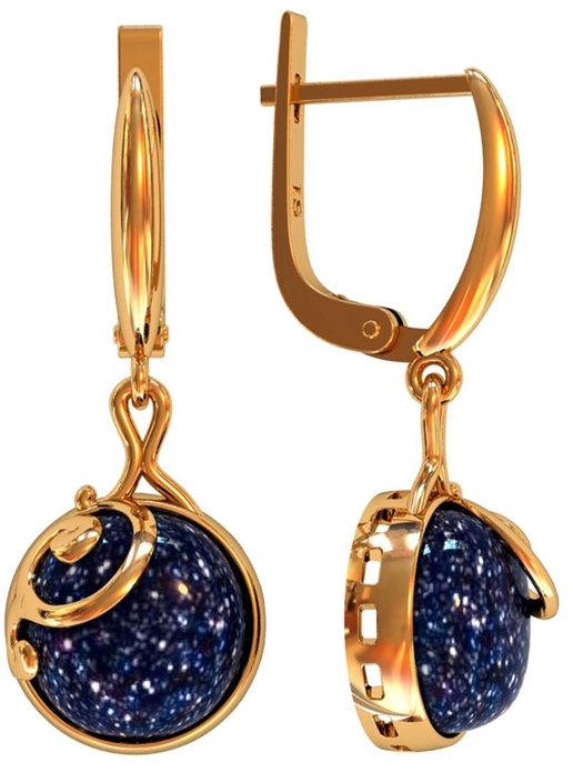 

Серьги женские из серебра ПРИВОЛЖСКИЙ ЮВЕЛИР 352256-AV55, авантюрин, 352256-AV55