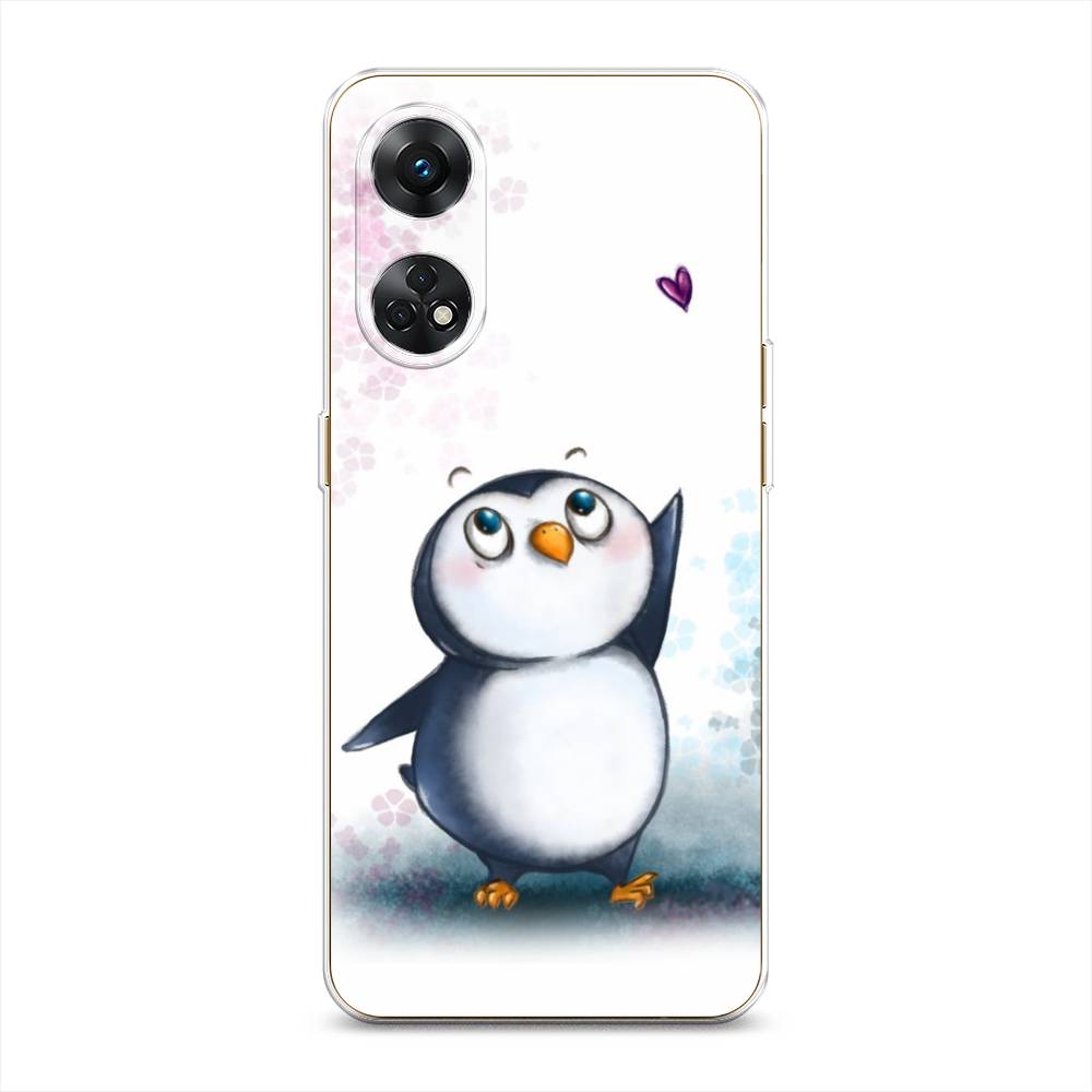 

Чехол Awog на Oppo Reno 8T 4G "Пингвин и сердечко", Белый, 2513250-1