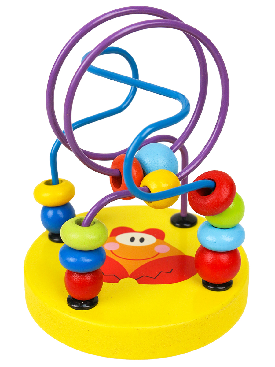 

Деревянная игрушка Лабиринт-неваляшка. Краб, 11х9 см Рыжий кот