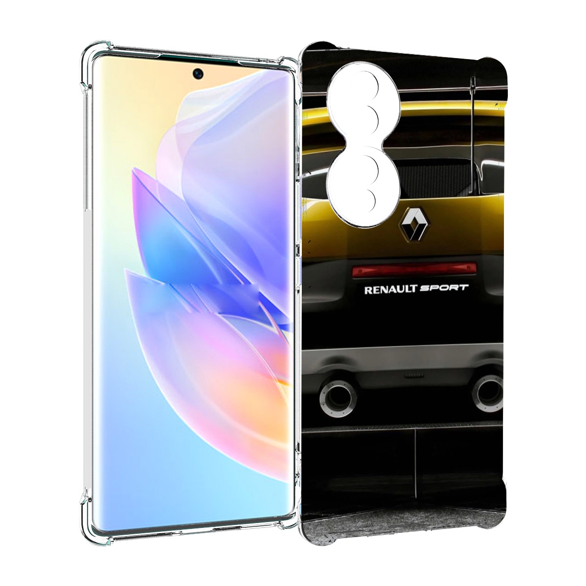 

Чехол MyPads renault-3 мужской для Honor 70, Прозрачный, Tocco