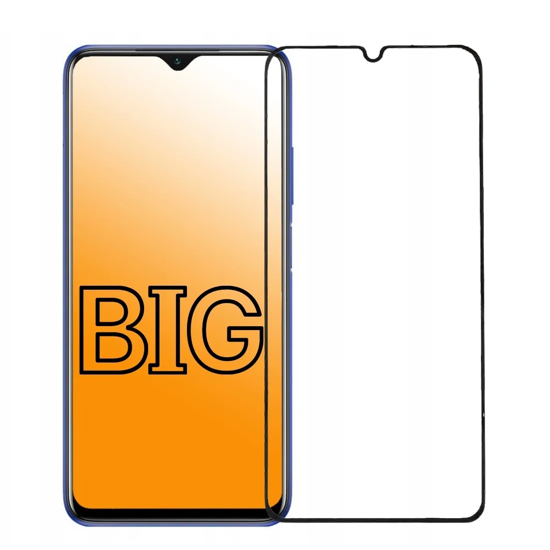 

Защитное стекло BIG для Xiaomi Redmi 9, Redmi 9T и Poco M3/Pocophone M3
