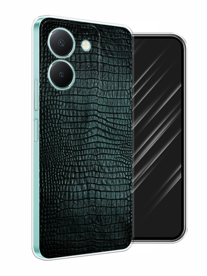 

Чехол Awog на Vivo Y36 "Черная змея", Черный;серый;голубой, 268950-3
