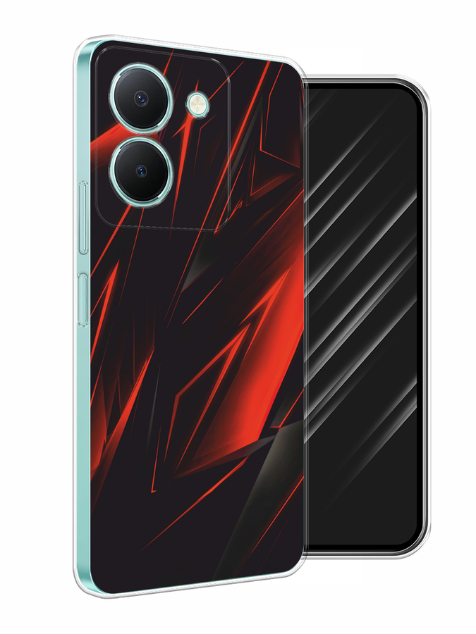 

Чехол Awog на Vivo Y36 "Игровой фон", Бордовый;красный;черный, 268950-3