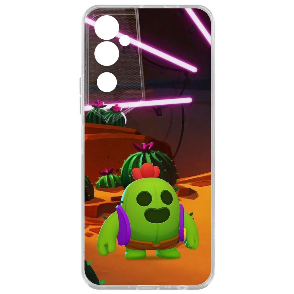 

Чехол Brawl Stars-Спайк для Tecno Pova Neo 2, Прозрачный