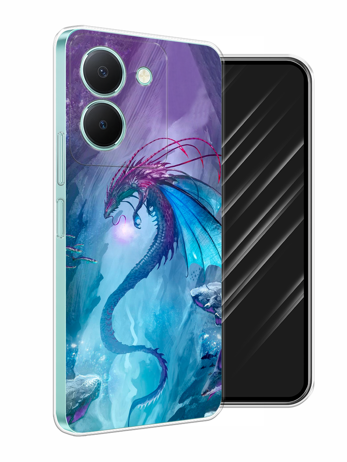 

Чехол Awog на Vivo Y36 "Водный дракон", Голубой;фиолетовый;синий, 268950-2