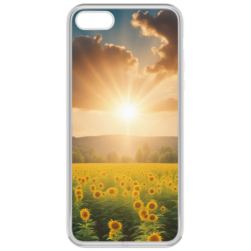 

Чехол-накладка Krutoff Clear Case Солнечно для iPhone 5, Прозрачный