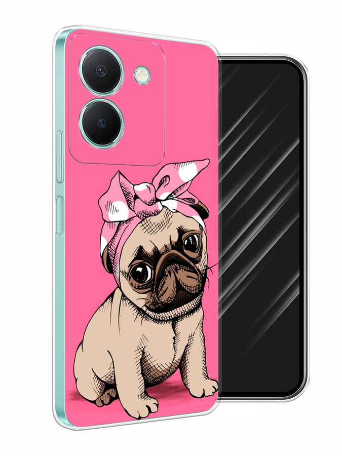 

Чехол Awog на Vivo Y36 "Dog Pin-Up", Розовый;бежевый, 268950-2