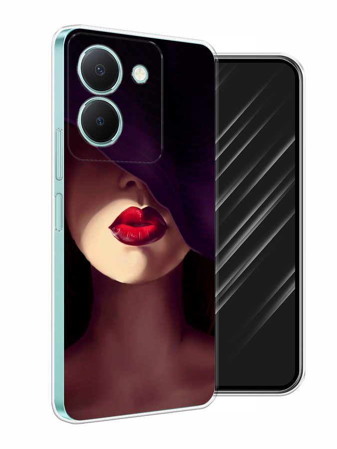 

Чехол Awog на Vivo Y36 "Красные губы", Черный;бежевый;красный, 268950-7
