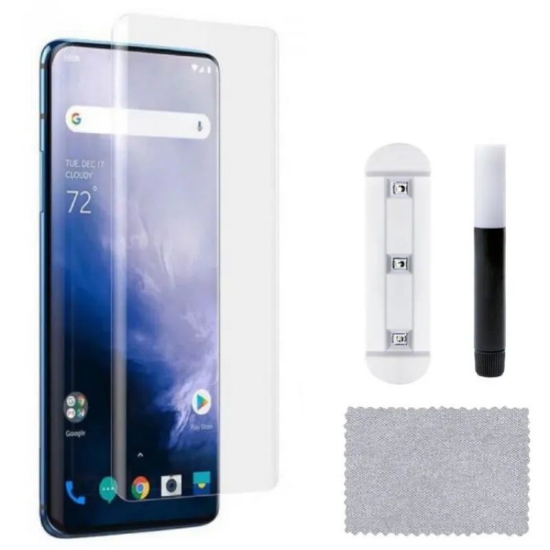 

Защитное стекло с ультрафиолетом для OnePlus 7 Pro / UV, 7 Pro