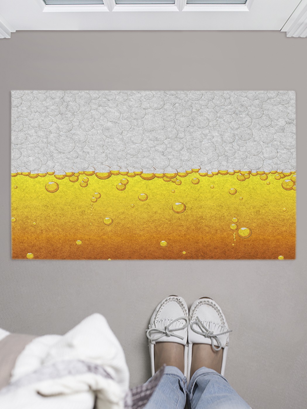 

door_27668 Придверный коврик в прихожую для обуви, на резиновой основе, 75x45 см