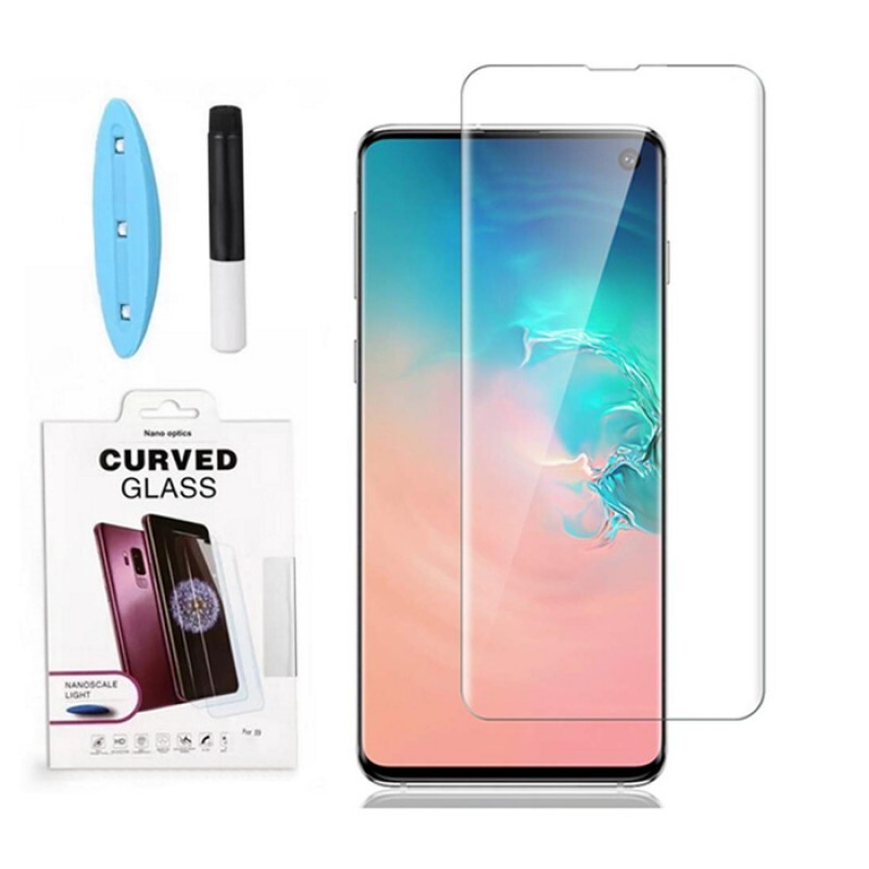 фото Защитное стекло с ультрафиолетом для samsung galaxy s10 plus / uv big