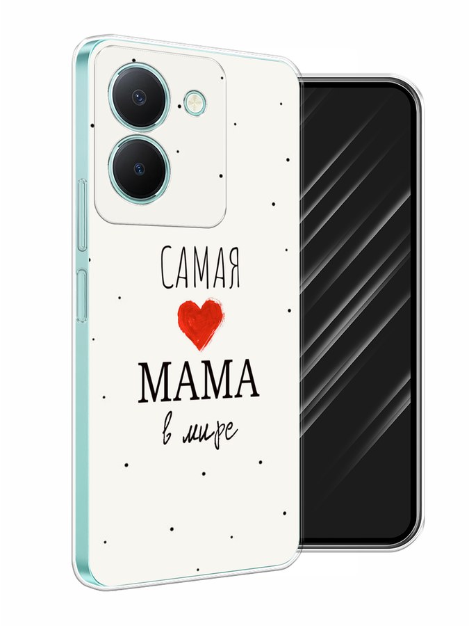 

Чехол Awog на Vivo Y36 "Самая любимая мама", Красный;черный;бежевый, 268950-6