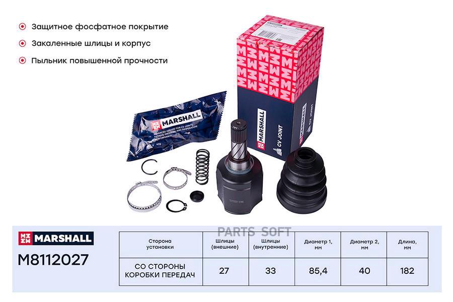 

ШРУС внутренний левый Renault Duster 11- ;- ;OEM 391017275R