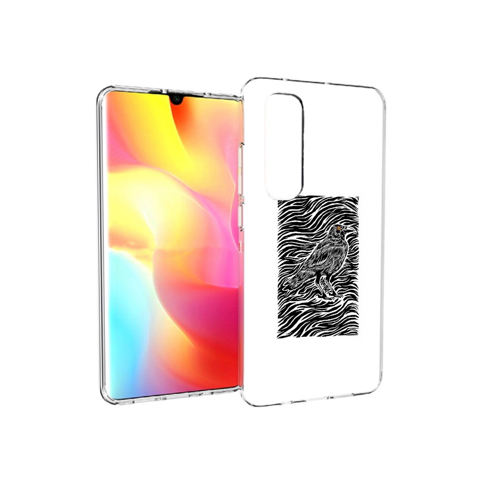 

Чехол MyPads Tocco для Xiaomi Mi Note 10 Lite ворон в абстракции (PT149714.254.272), Прозрачный, Tocco