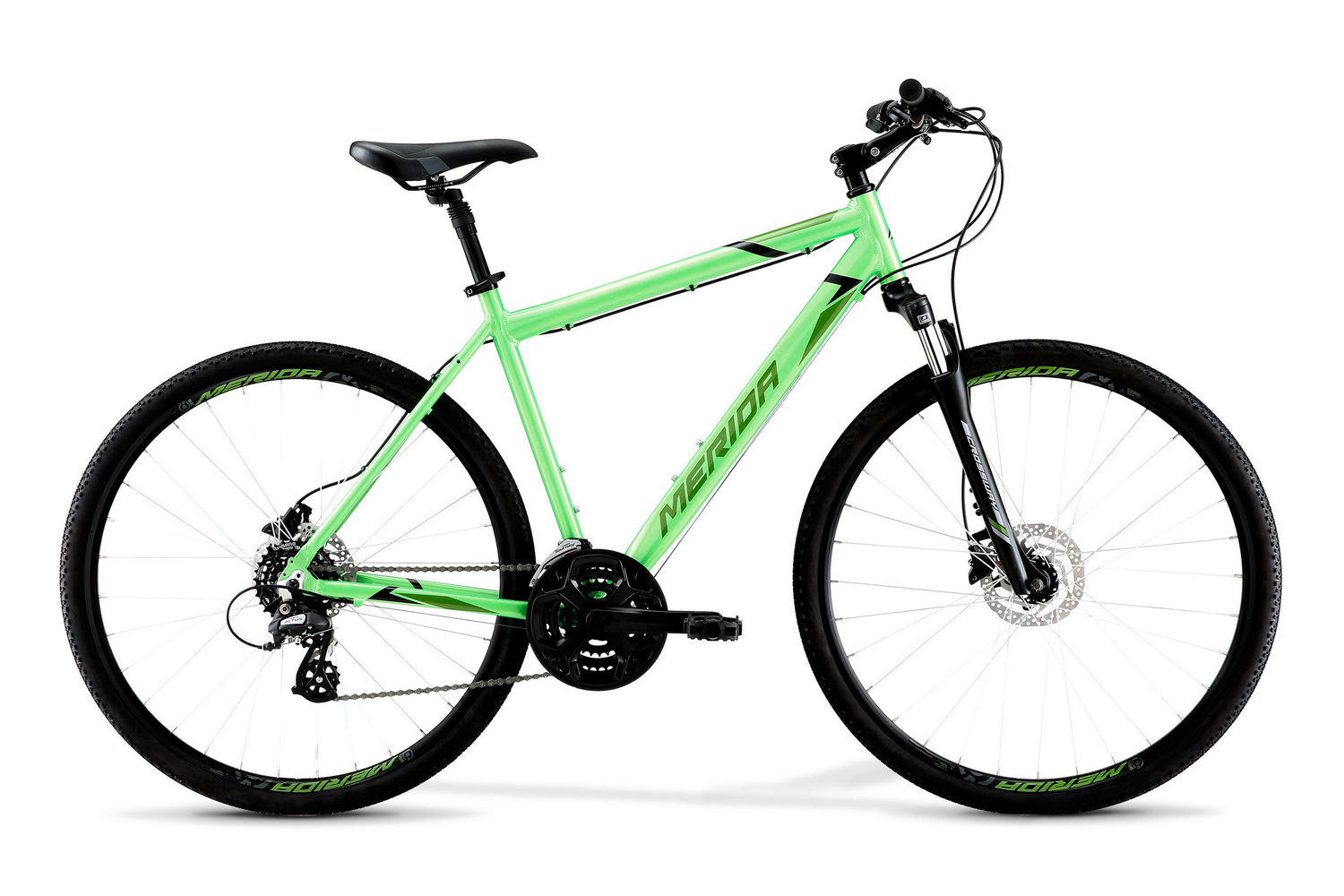 фото Merida велосипед комфортные crossway 10-d, год 2021 , ростовка 21.5, цвет зеленый, черный