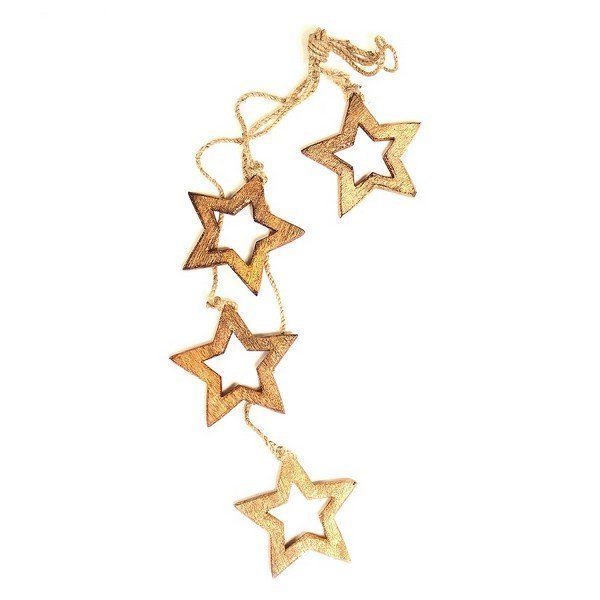 

Гирлянда подвесная wooden stars, 4 шт., арт. en_ny0034
