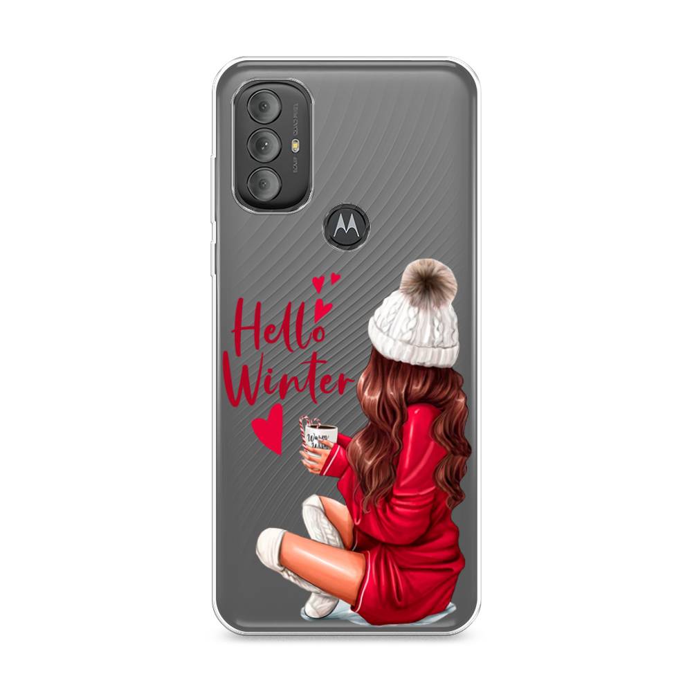 

Чехол на Motorola Moto G Power 2022 "Hello winter", Красный;белый;коричневый, 242850-5
